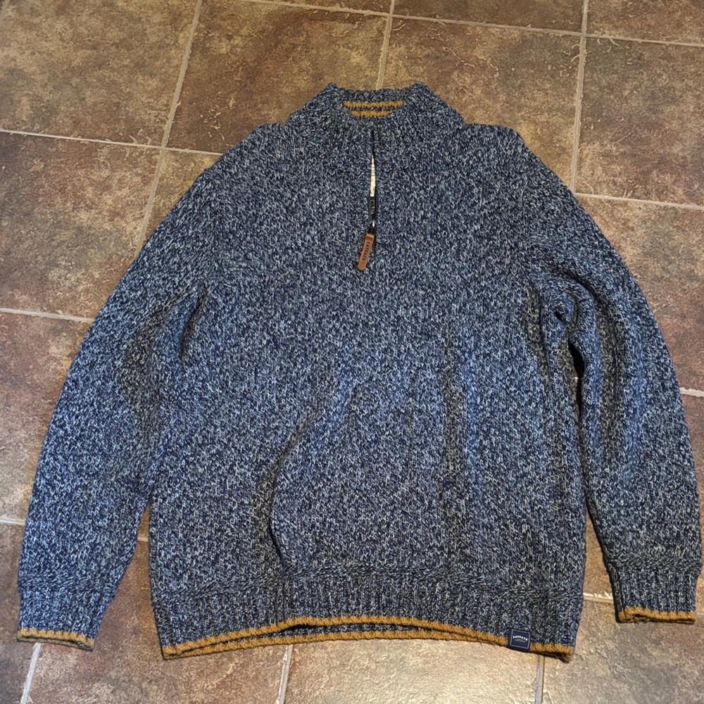 Fat Face Men's Gray Zip-Up Sweater